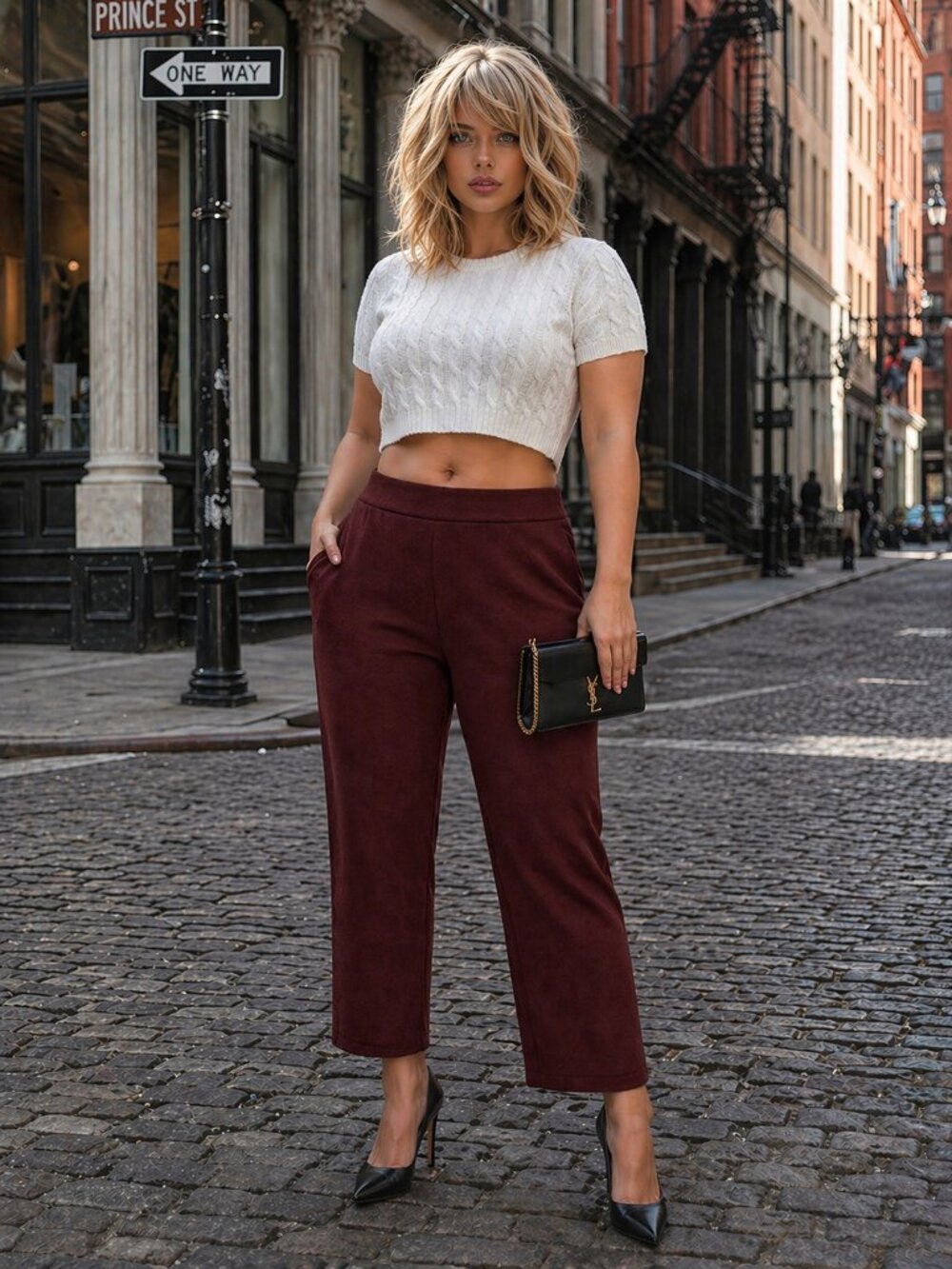 Naadam Cashmere high fashion Pants High Waisted Straight Leg merlot in sizes NWT